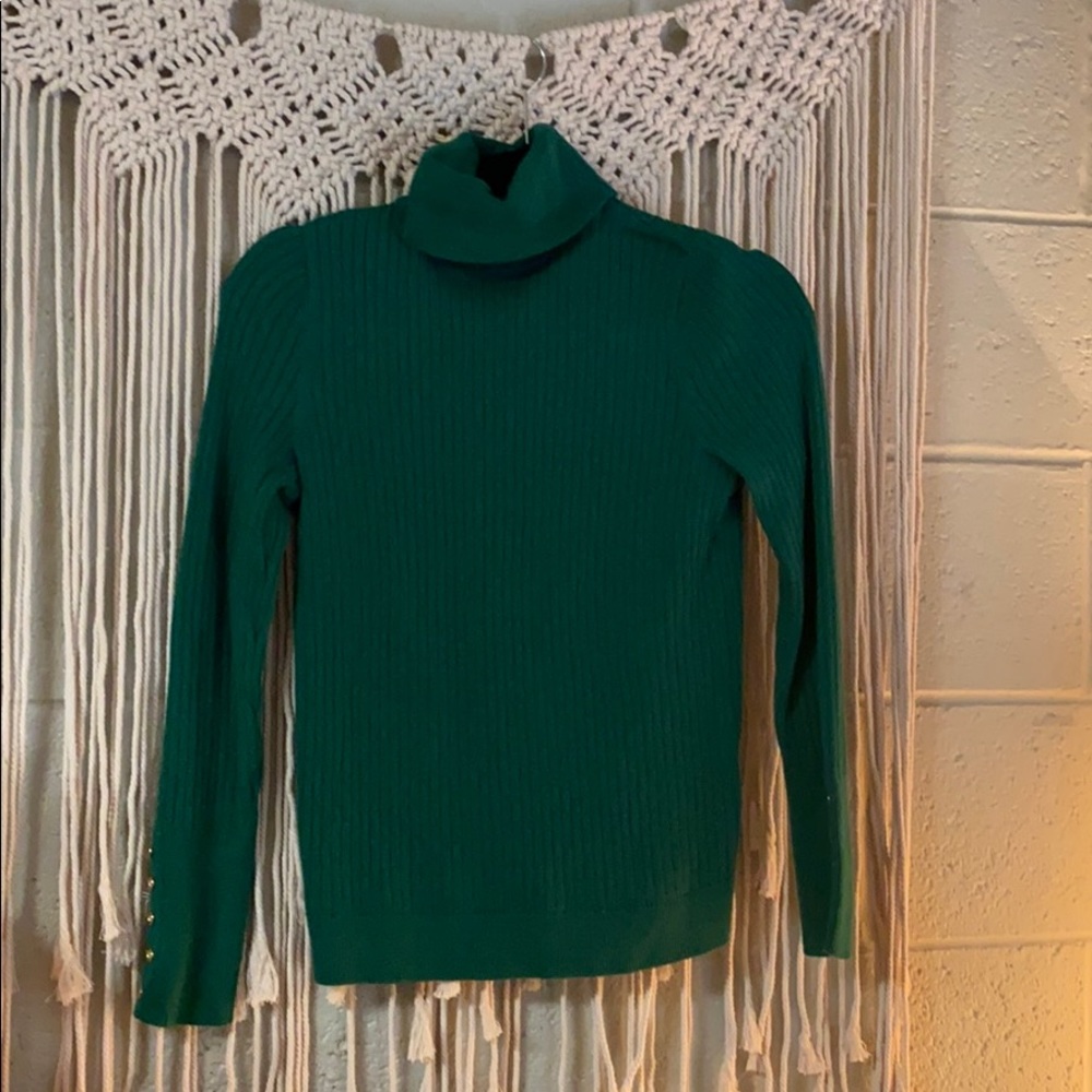 Festive Green Turtleneck